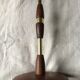 Teak and brass table lamp 60s