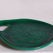 Free-form presentation dish Green Slurry 50s