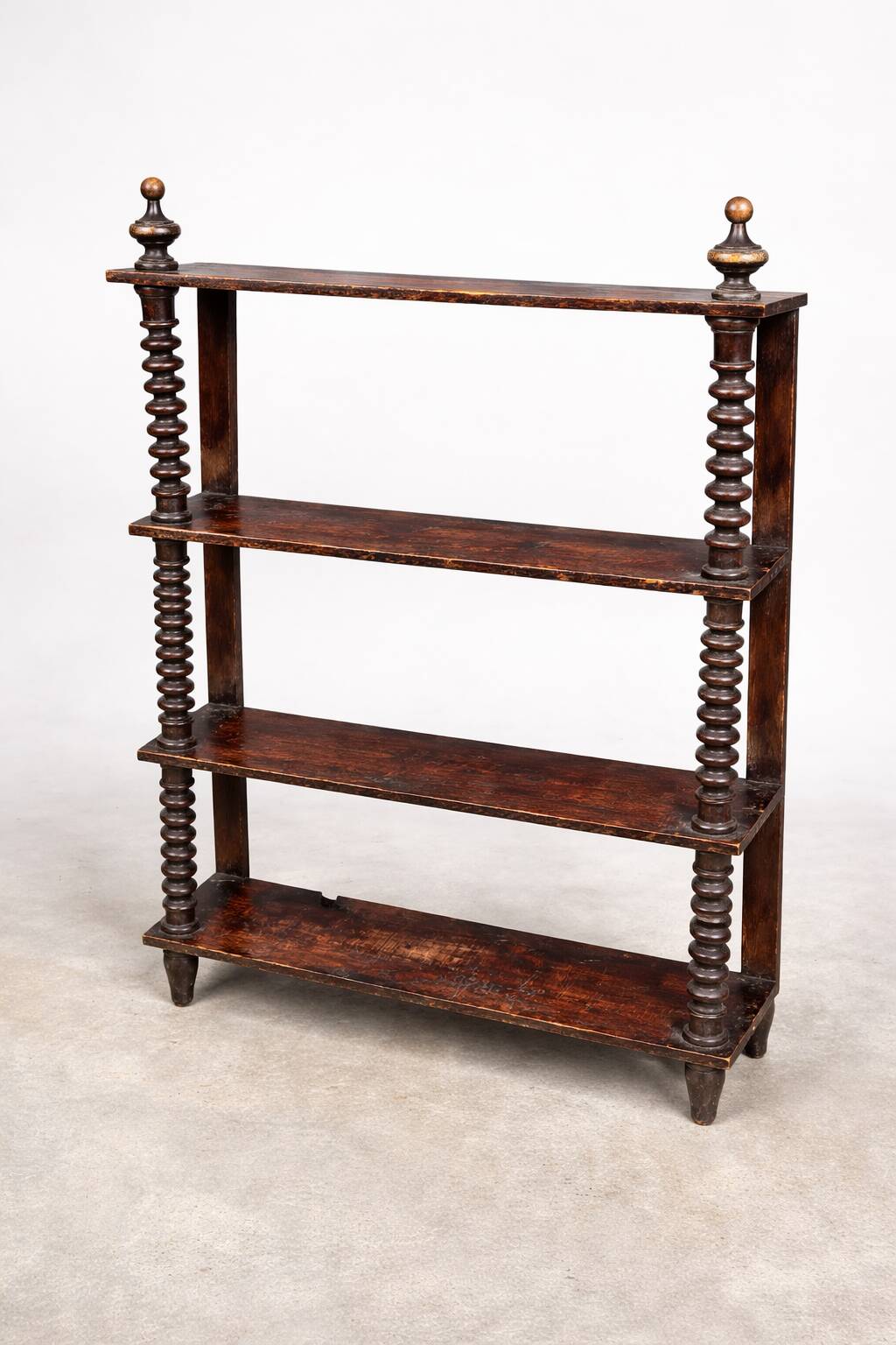 Antique shelf with twisted columns – late 19th century
