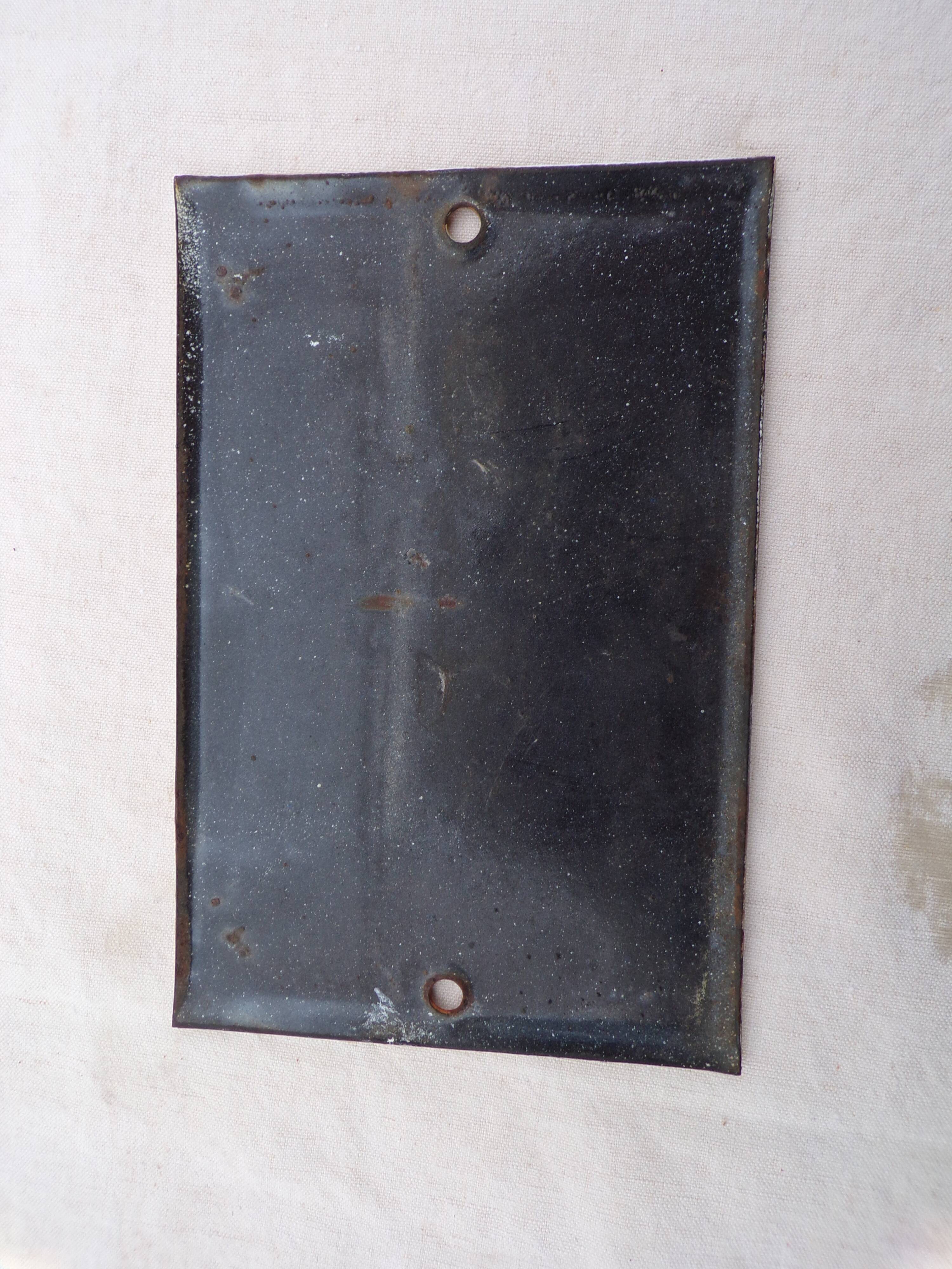 Old enamel plate No: 64