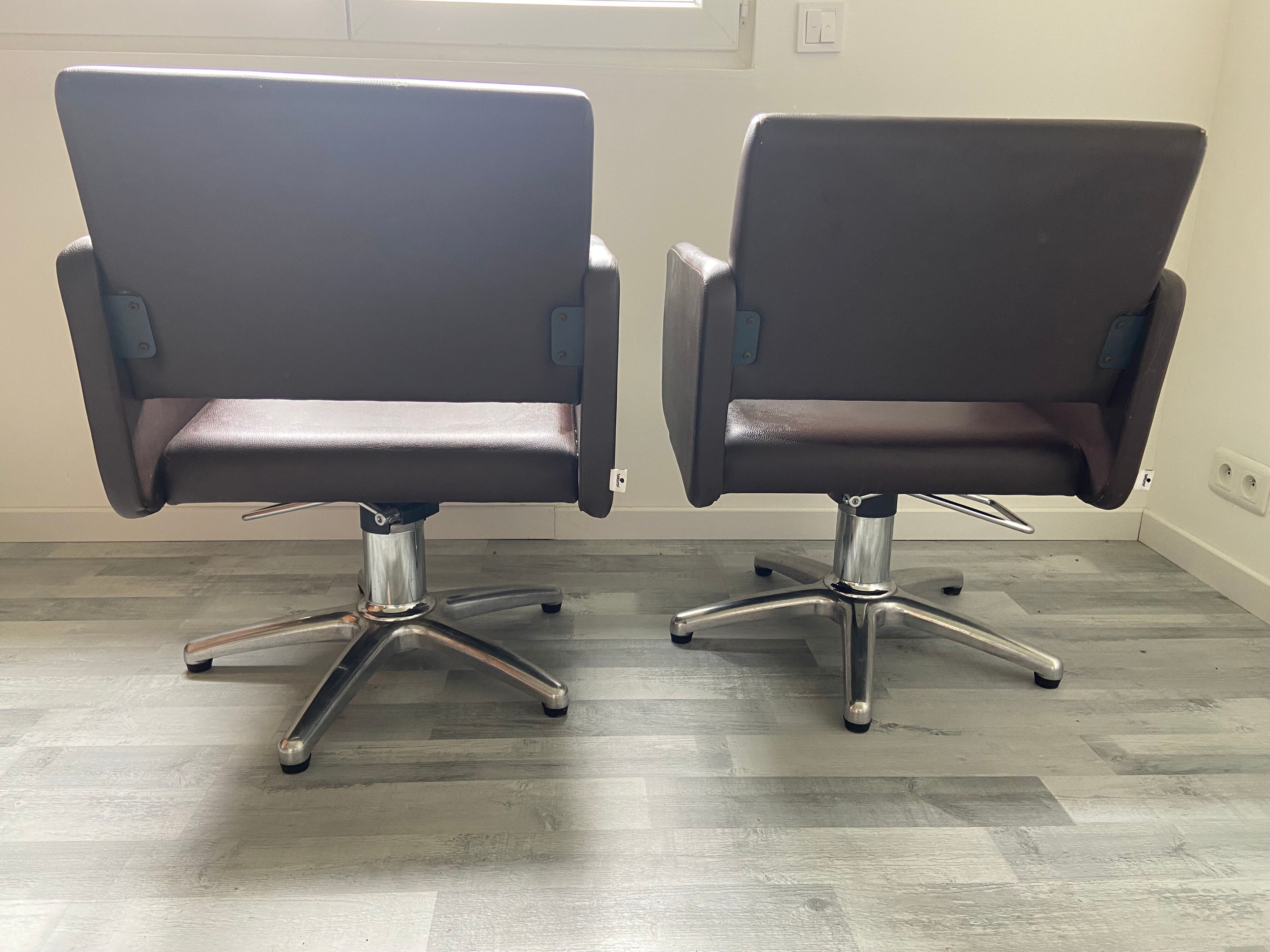 Pair of Hairdresser's Armchairs