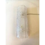 Set of Two "Crocodile" Transparent Murano Glass Wall Sconces
