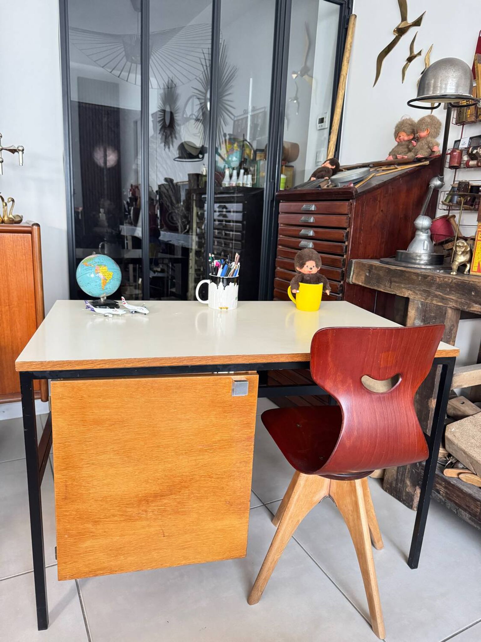 Vintage modernist children's desk