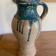 Vintage handmade ceramic jug vase pot