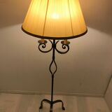 Tripod floor lamp in bronze Louis XV style