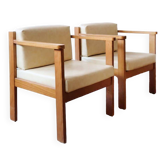 Pair of yellow armchairs