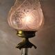Cut crystal and bronze lamp