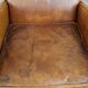 Characteristic sheepskin design armchair in beautiful warm cognac colours