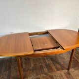 Mid century retro vintage teak extending dining table