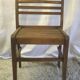 Series of 4 solid wooden chairs by René Gabriel 40/50