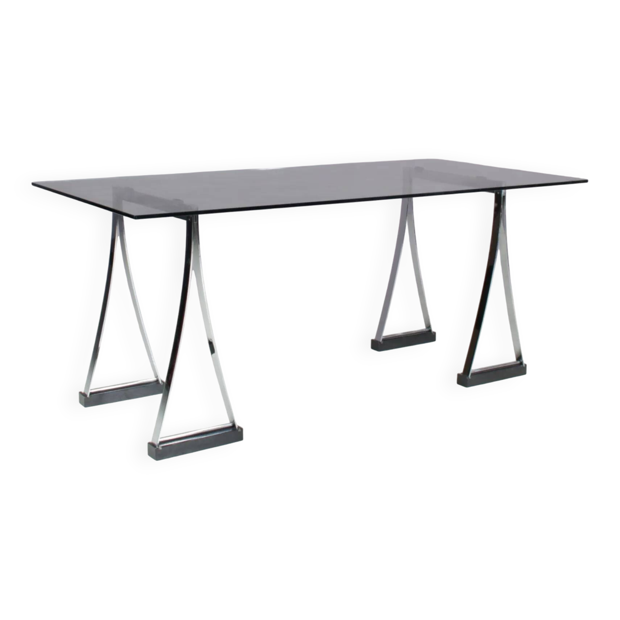 1970s “T07” Trestle dining table by Peter Ghyczy, Netherlands
