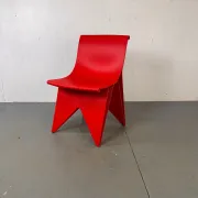 Chaise imprimée au style moderne futuriste et infini attribuée à Dirk van de Kooij, années 2000.