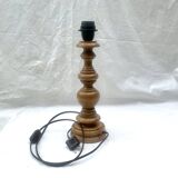 Old turned solid wood lamp base