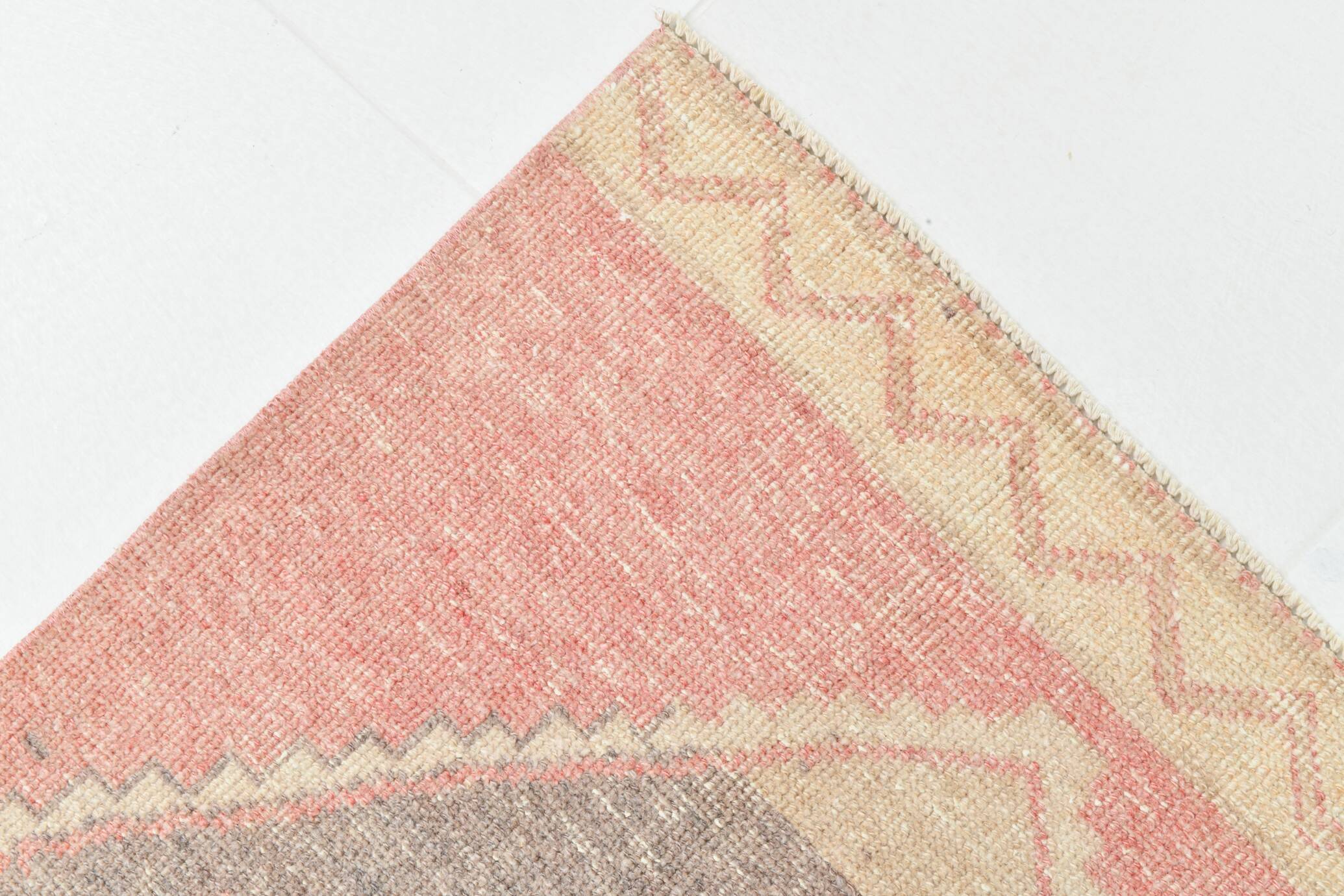 2x8 Soft Pastel Red Turkish Vintage Runner Rug, 78x246Cm FREE SHIPPING
