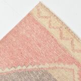 2x8 Soft Pastel Red Turkish Vintage Runner Rug, 78x246Cm FREE SHIPPING