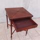 Game table in mahogany late 19th