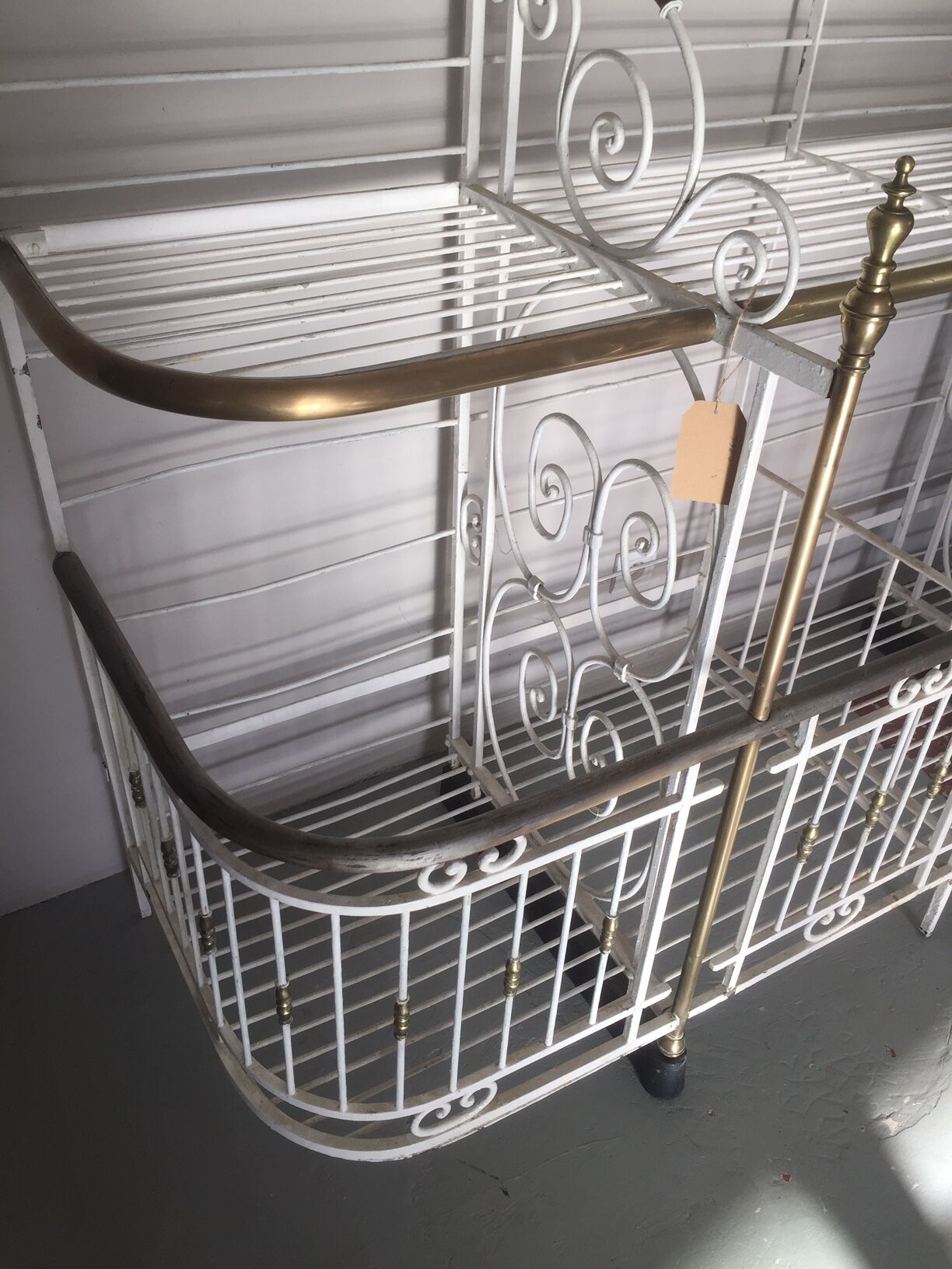 Bakery in 1900 wrought iron shelf