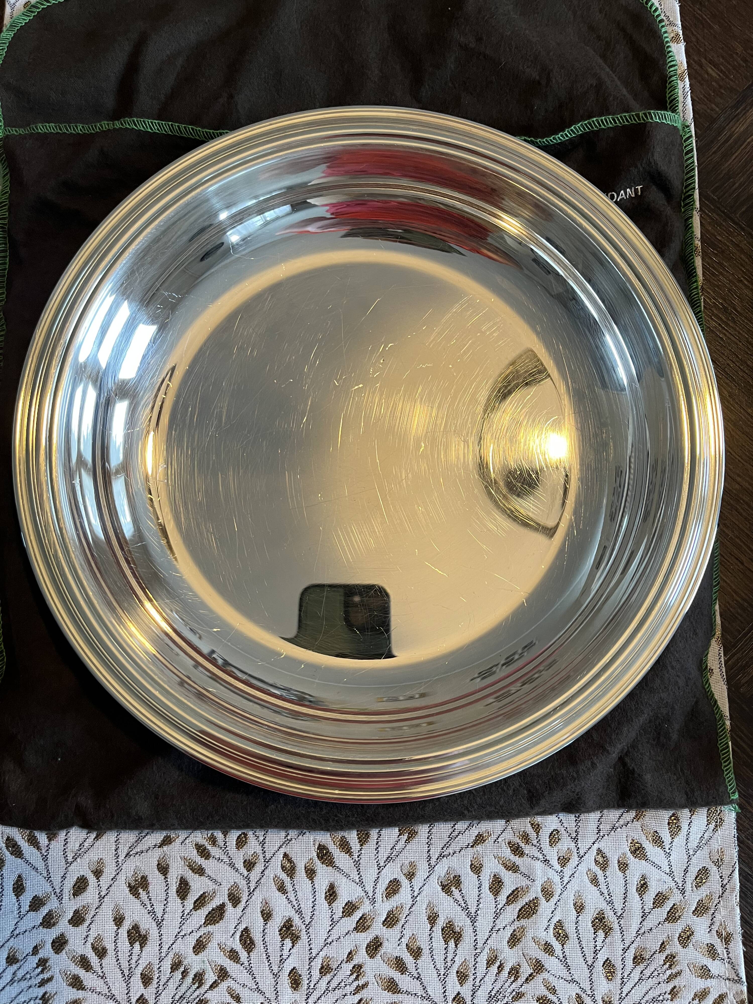 Christolfe silver vegetable dish