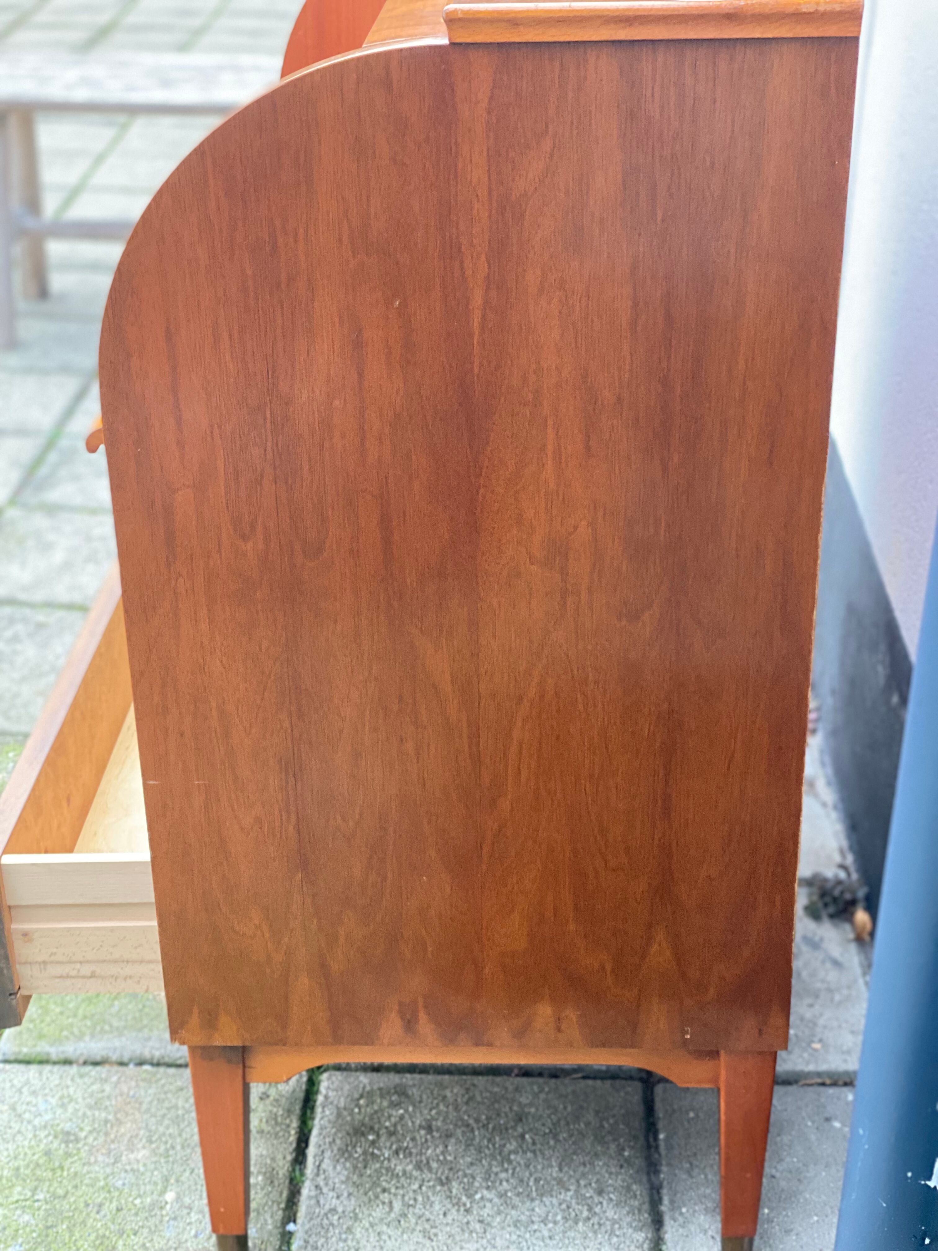 Teak roll top desk by egan Ostergaard for Broderna Gustafssons