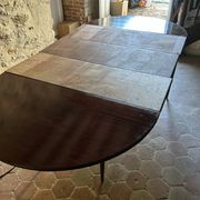 Table demi-lune en acajou style Louis XVI