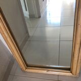 Rattan mirror and vintage bamboo  50x100cm