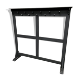 Vintage wooden restaurant cloakroom