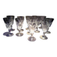 Set of 12 baccarat crystal water glasses carcassonne model