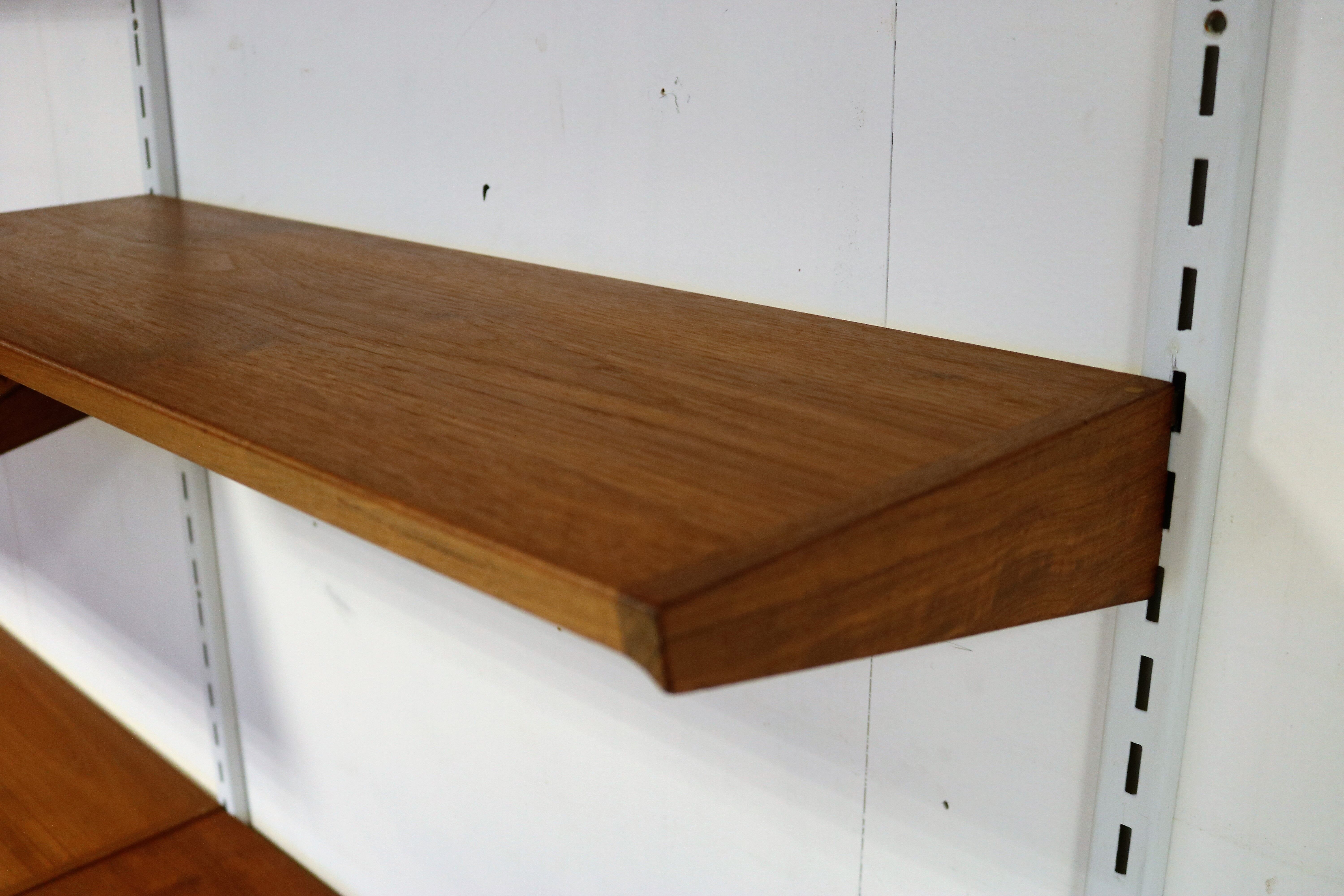 Vintage teak wall unit by Kai Kristiansen