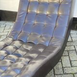 Vintage tuft stitched chaise lounger