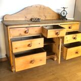 Buffet de cuisine en pin 1900