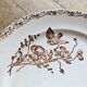 Flat plates, ironstone, poppies