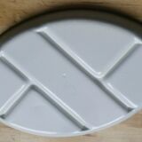 Dish with ceramic compartments