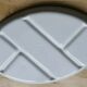 Dish with ceramic compartments
