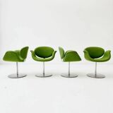 1970s 4 X Little Tulip swivel chairs by Pierre Paulin for Artifort
