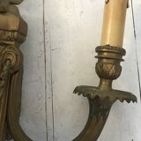 Pair of bronze castle appliques 55cm