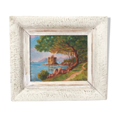 Ancient painting seen from Saint Honorat