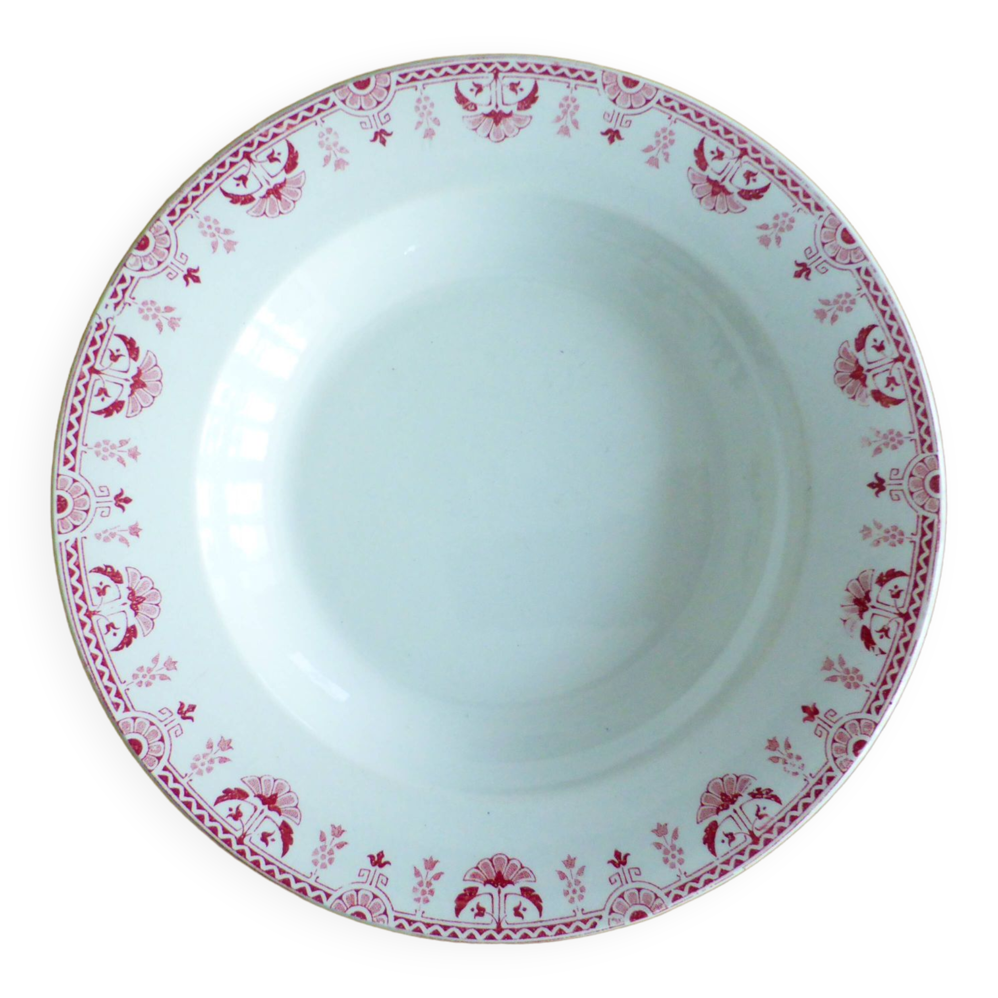 1 hollow iron earthenware plate from Gien, Grenade model 221270