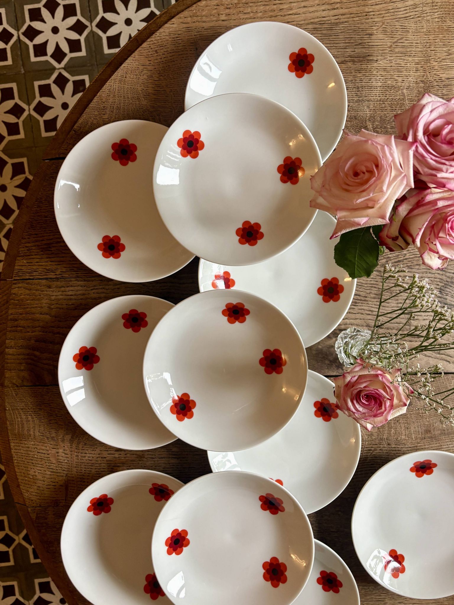 Set of 11 vintage deep plates, Scherzer Bavaria