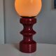 Ceramic and opaline table lamp