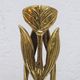 Brutalist Sculptural Candle Holder in the shape of an Iris by Heinz Goll 1960s