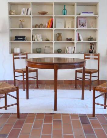 60s round dining table