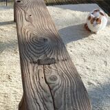 Spinning bench XIXth wooden XL 203cm