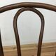 Set 2 chaises bistrots en bois courbé et cannage