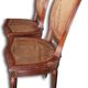 Pair of Louis XVI style medallion chairs vintage cyears