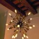 Sputnik chandelier, space-age, 1980-90