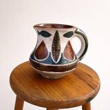 Ceramic pitcher signed J. Poussine – Atelier Sant Vicens – 1950s/60s