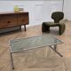 70s chrome coffee table