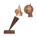 Mid-century geometric artist sculpture set