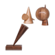Mid-century geometric artist sculpture set