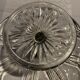 Pie dish and bubbled glass cakes on foot in excellent condition